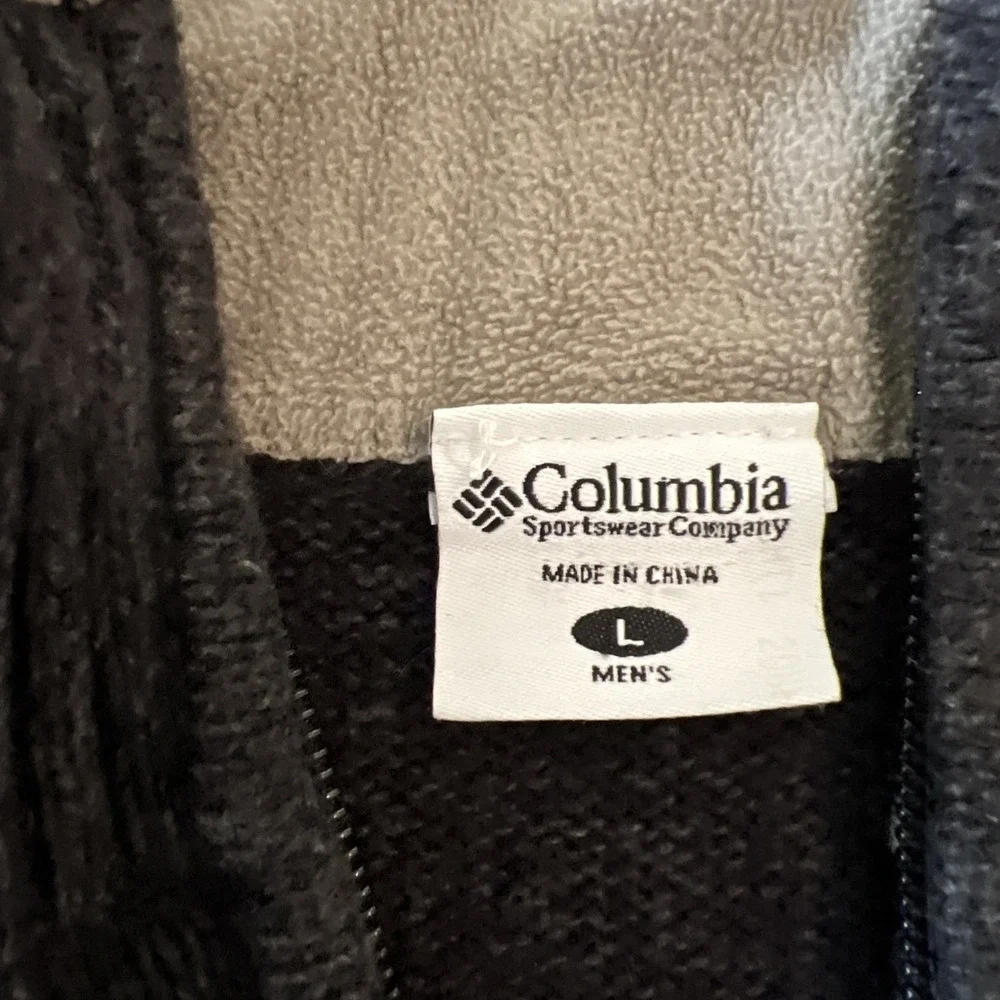 Columbia Men's L Gray Pullover Sweater Long Sleeve Half Zip Outdoor‎ Hiking - Picture 3 of 10